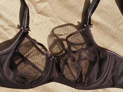 Freya Hero Sexy Black Underwire Plunge Bra AA1841 US Size 28H, UK Size 28FF