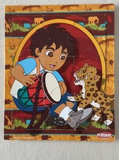 Nick Jr. Go Diego Go Wooden Puzzle - Diego w Drum Baby Jaguar by Playskool