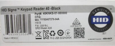 40KNKS-01-000000 HID Signo 40 40K Keypad Reader Wall Switch Mount Smart ...