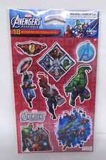 American Greetings Stickers Marvel Avengers Assemble Iron Man Hulk Thor 18 Pcs