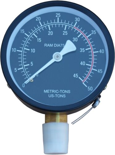 Werkstattpresse Satz 30T Hydraulikpumpe Druckluft Hydraulikzylinder Manometer - Bild 6 von 7