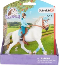SCHLEICH 42111 Tournament Rider Set TEAL Hanoverian HORSE Tack  RETIRED NEW NIB
