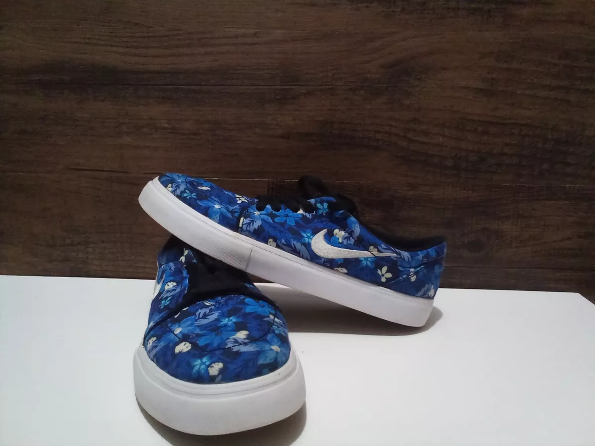 Senado menta comer Nike SB Mens SIZE 8.5 Satire Canvas Premium Blue Floral Casual Shoes 705193  412 | eBay