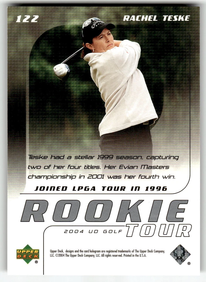 2004 Upper Deck #122 Rachel Teske - Image 2 of 2