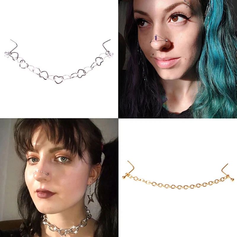 Double chain deals nose ring
