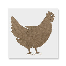 Chicken Stencil - Durable  Reusable Mylar Stencils