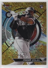 2023 Topps Finest Gold Mini-Diamond Refractor 2/50 Oscar Colas Colás #56 g7s