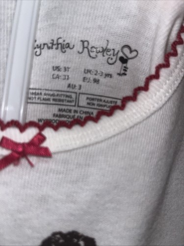 Cynthia Rowley Größe 3T Kleinkind Mädchen Baumwolle Pyjama Set Herbst Freunde Kürbisse Neu mit Etikett - Bild 2 von 6