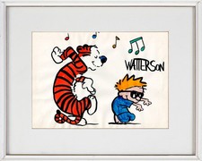 BILL WATTERSON - Great old handmade watercolor !!! BEST PRICE !!!