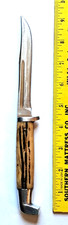 Queen USA brown Winterbottom bone handles hunting knife