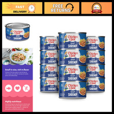 Canned Small Shrimp, 6.5 oz Cans Pack of 12 - Premium Seafood for Recipes