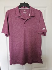 Adidas Polo Shirt Mens Large Performance Golf Short Sleeve New