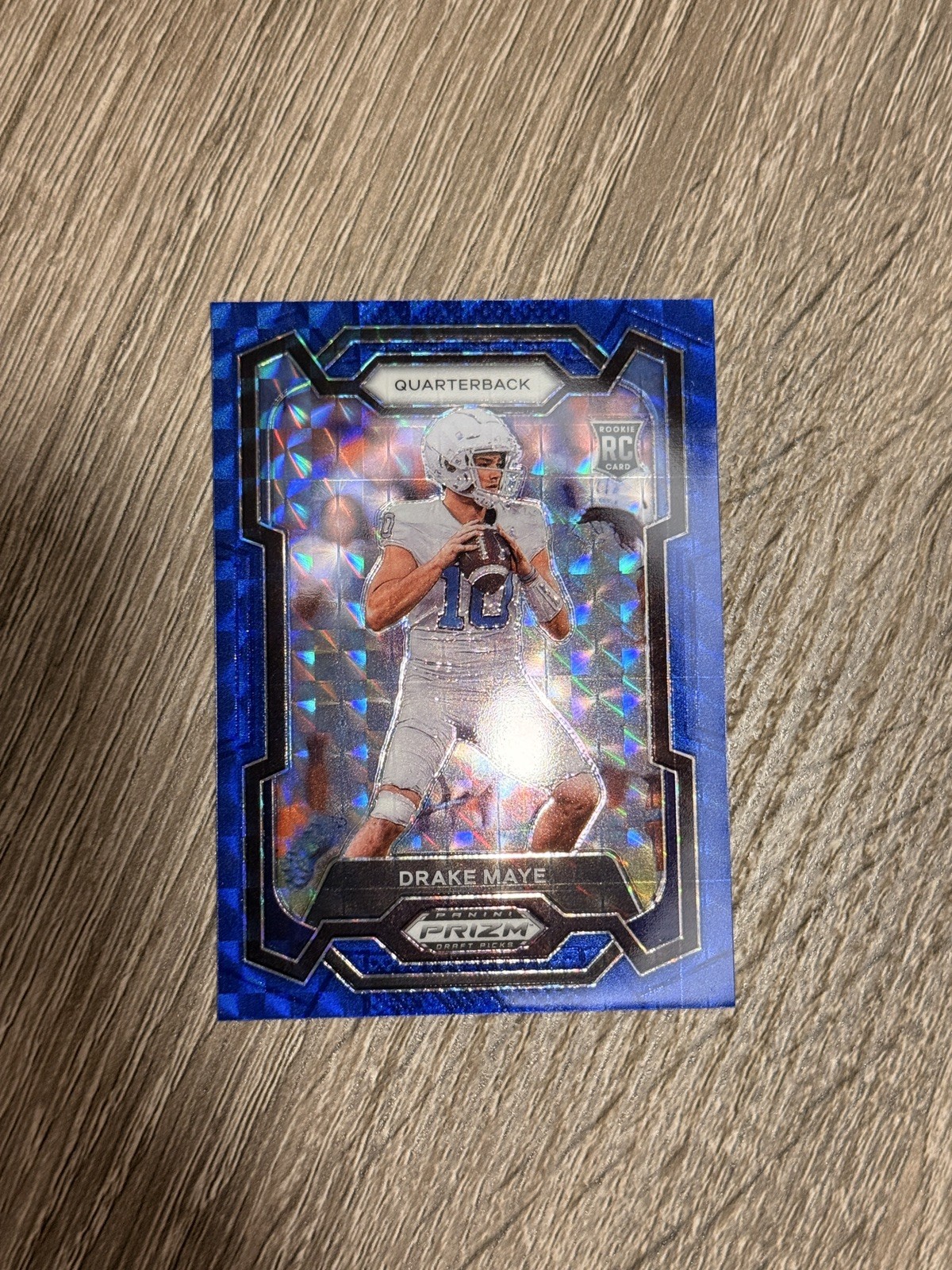 2024 Panini Prizm Draft Picks - Drake Maye #103 Blue Finite Prizm /89 (RC)