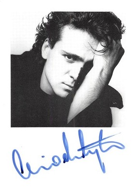 713497) Musician Autograph Card Nino De Angelo 
