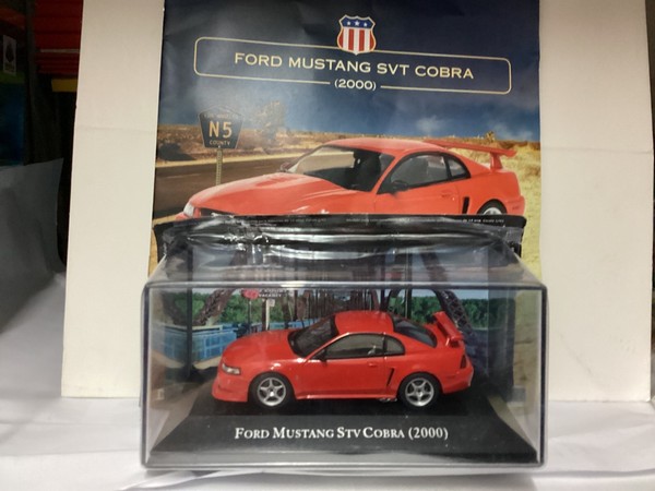 Deagostini American Cars Ford Mustang Stv Cobra 2000 1:43 Die-Cast Neu-image