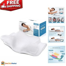 Adjustable Cervical Memory Foam Pillow - Odorless  Cooling for Neck Relief