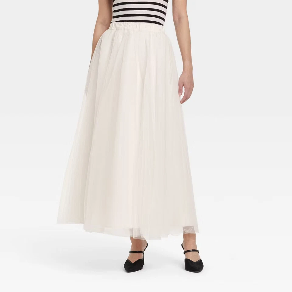 Women's Tulle A-Line Skirt - A New Day