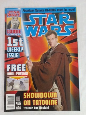 Star Wars #2 Includes Original Poster 1999 Newstand Edition in Vgc