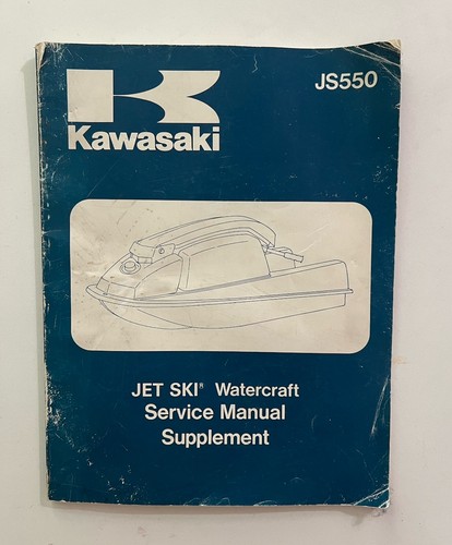 KAWASAKI JS550 JET SKI (1982 - 1986) Genuine Service Manual Supplement ...
