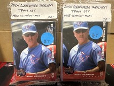 Lot of 2 2004 Clearwater Trashers Team Set Sealed Mike Schmidt Manager Top