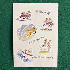 Leanin’ Tree Anniversary Greeting Card “The Road Of Life Is Best Traveled…”