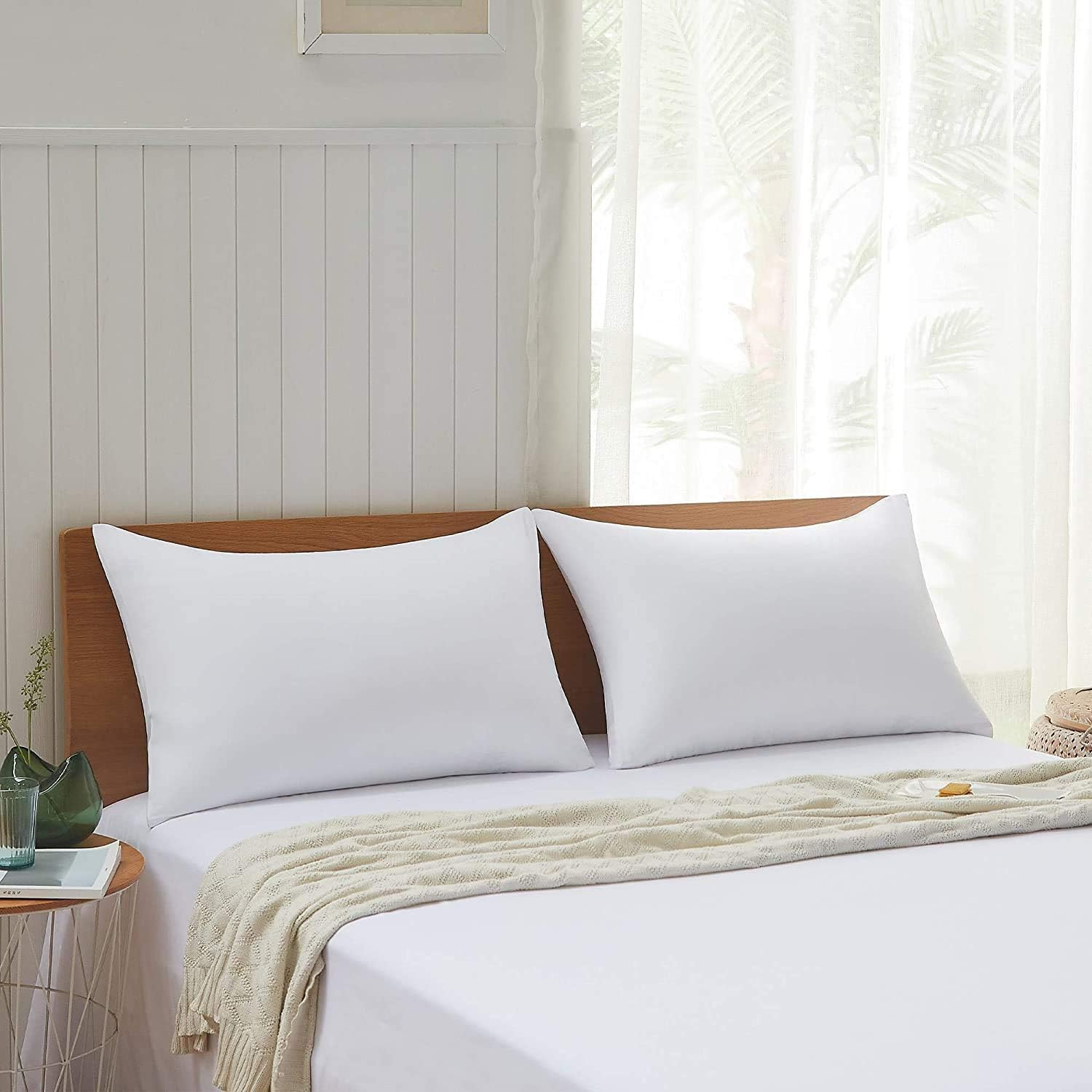 Bed Pillows for Sleeping, Hotel Collection Soft Inserts for Sleeping- with Super