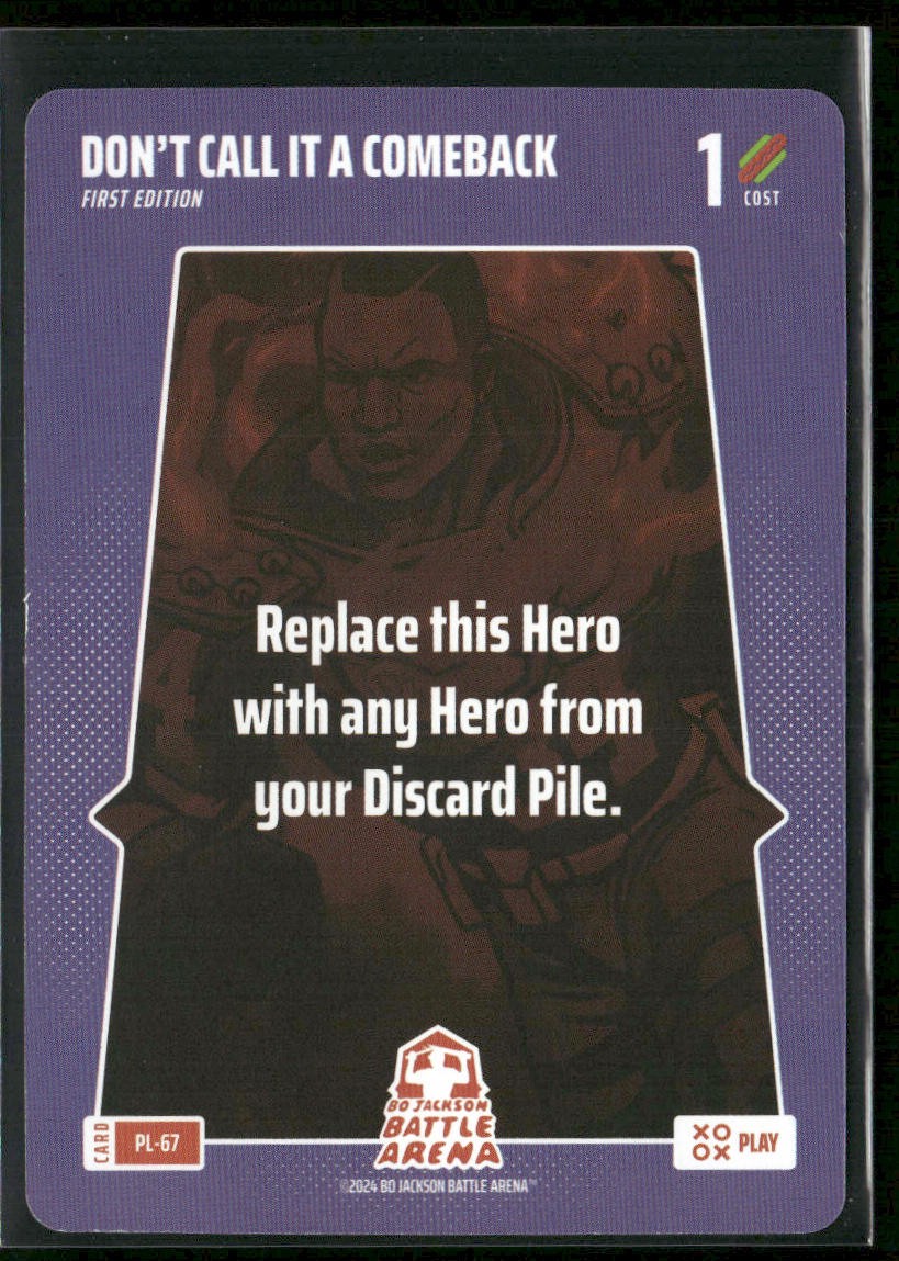 2024 Bo Jackson Battle Arena #PL-67 Don\'t Call it a Comeback