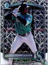 2025 Bowman Draft #BDC-103 Felnin Celesten Chrome Laser Refractor