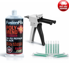 PU Rapid 50ml Plastic Repair Adhesive Kit REPLAST Equivalent - Fast 60 Sec