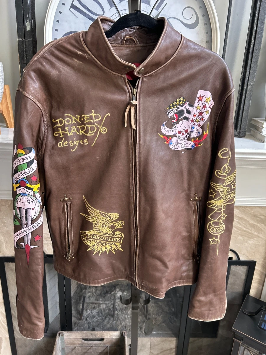 Ed Hardy Motorcycle Jacket Coats, Jackets & Vests for Men for Sale