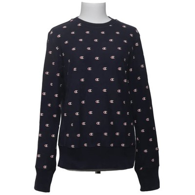Champion, Sweatshirt, Größe: M, Reverse Weave Warm Up, Blau/Mehrfarbig #wAF