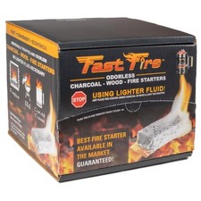 Fast Fire Odorless Fire Starter Cubes - 100 Count for Grills, Fire Pits, Camping
