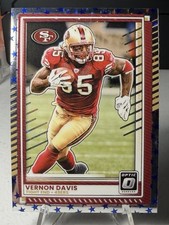2025 Panini Donruss Optic #137 Vernon Davis Stars Prizm 49ers