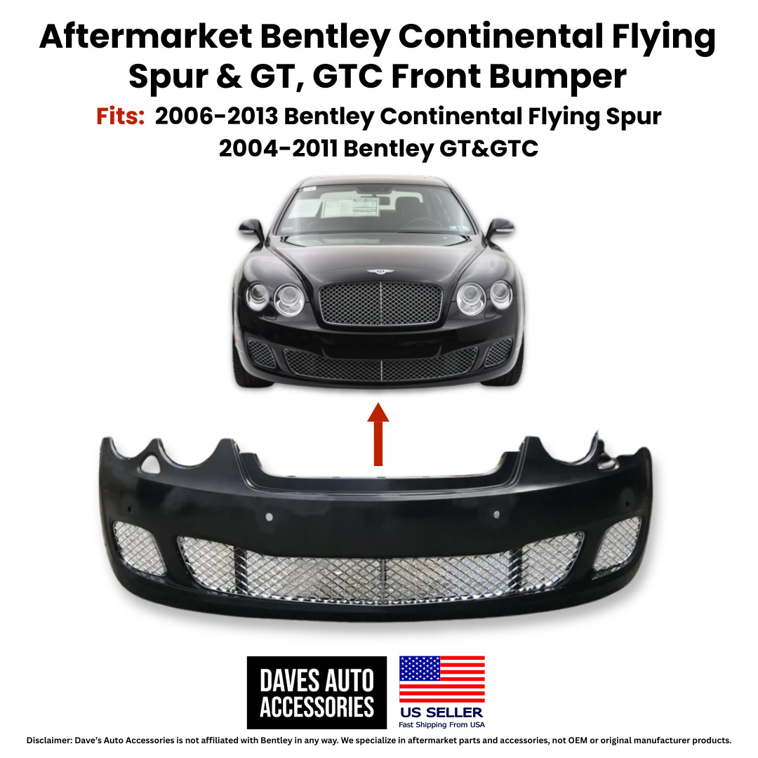 Front Bumper Cover for Bentley Continental GT GTC 2004–2010 Facelift OE Style