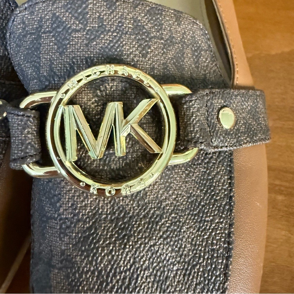 Michael Kors Rory leather & logo loafer women 6 Lugg Multi slip on flats thumbnail 7