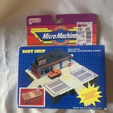Micro Machines Travel City Body Shop Playset w/ Vehicle, Vintage