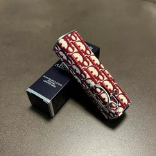 DIOR Addict Lipstick Case LIMITED EDITION BURGUNDY OBLIQUE MONOGRAM Lipstick