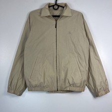 Burberrys Vintage Harrington Jacket Beige Nova Check Lined Mens Size M