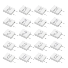 20 Pcs Ceramic Resistors, 5W 0.22 Ohm 5% Non-inductive Cement Ceramic Resistor