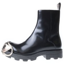 Diesel Men 26.cm D-Hammer Bt Zip D Zip Leather Ankle Boots Black Almost unused