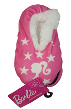 Mattel Barbie Pink Slippers Fuzzy Lined Kids 11/12 Textured Soles New