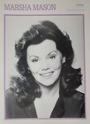 Marsha Mason Picture Hollywood Film Star Info Card Vtg Wall Art Tv(02)