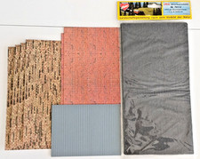 VOLLMER  / HEKI / AUHAGEN HO Lot 9 Plaques de décors Divers  1:87 1/87