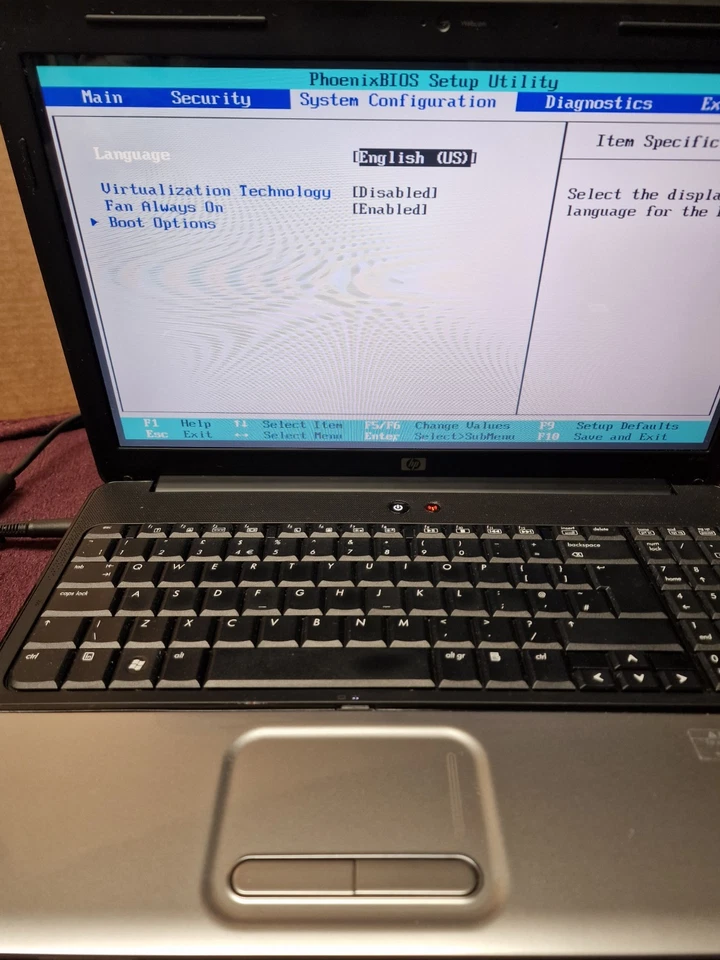 HP G60 214EM Laptop AMD Athlon Dual Core 2GHz Nvidia Bios Tested Read Descriptio - Image 4 of 4