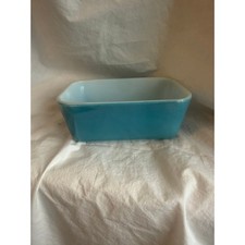 Vintage Pyrex Turquoise Blue Milk Glass Loaf ...