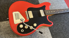 Hofner 164 Vintage E-Gitarre Vinyl Red mit Kr...