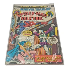 Marvel Comics Group Marvel Team Up Spider Man & Valkyrie Iss #34 VTG 1975