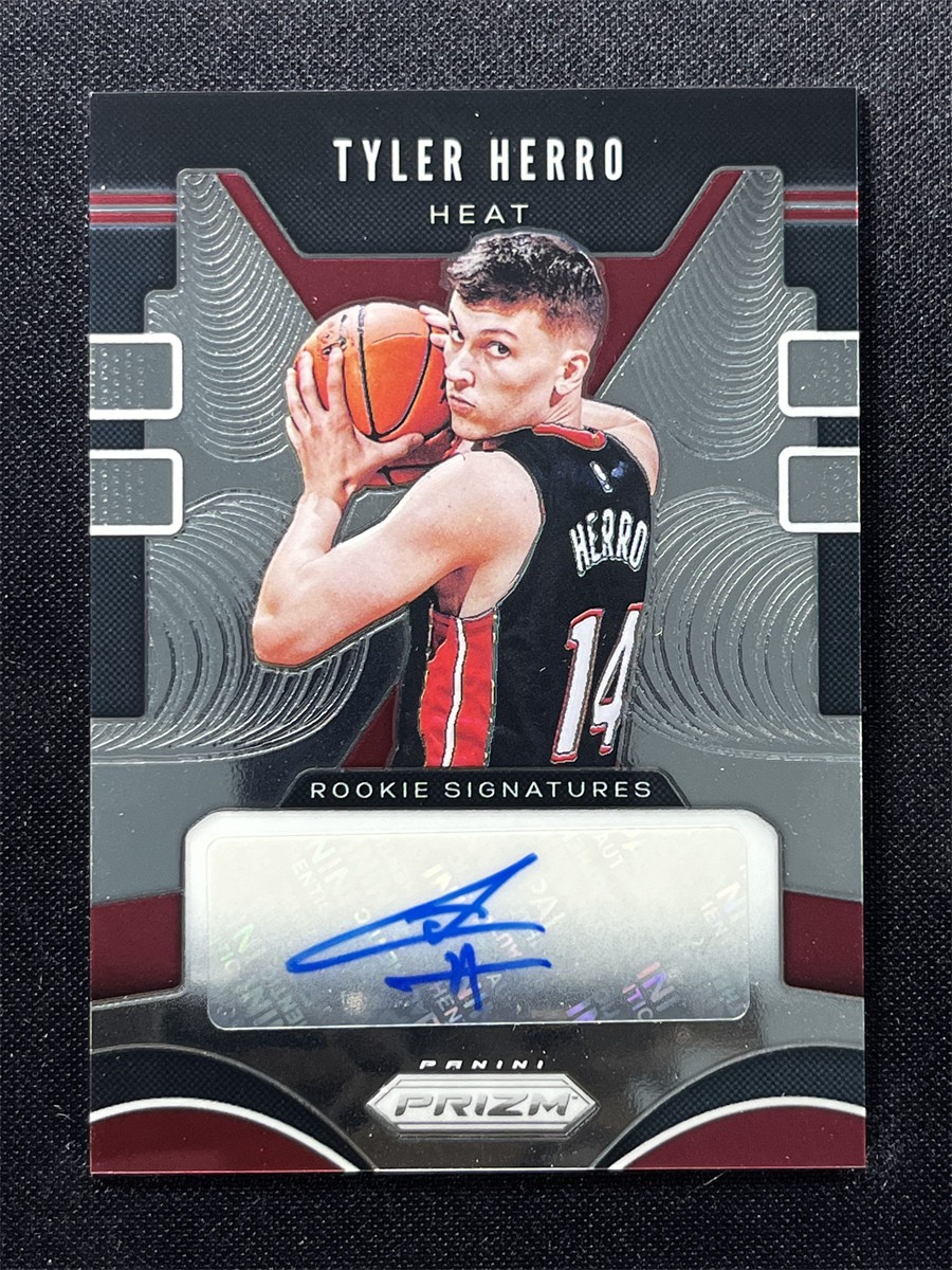 2019-20 Panini Prizm Tyler Herro RC Rookie Signatures Auto Heat #RS-THR