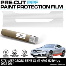 Seitenschweller Steinschlagschutz PPF Lackschutzfolie für Mercedes SL 65 AMG R230 Seitenschweller Steinschlagschutz PPF Lackschutzfolie für Mercedes SL 65 AMG R230