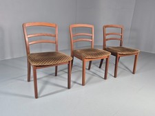 3 G Plan Dining Chairs Teak Frame Original Upholstery 1970s Retro  EB11573 MDIN